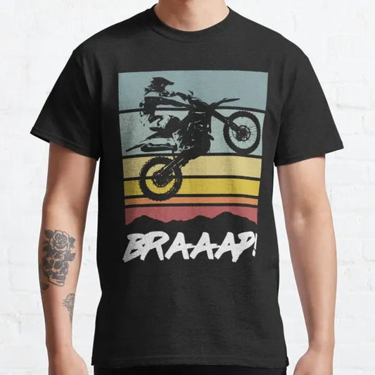 Braap Vintage Dirt Bike T Shirt