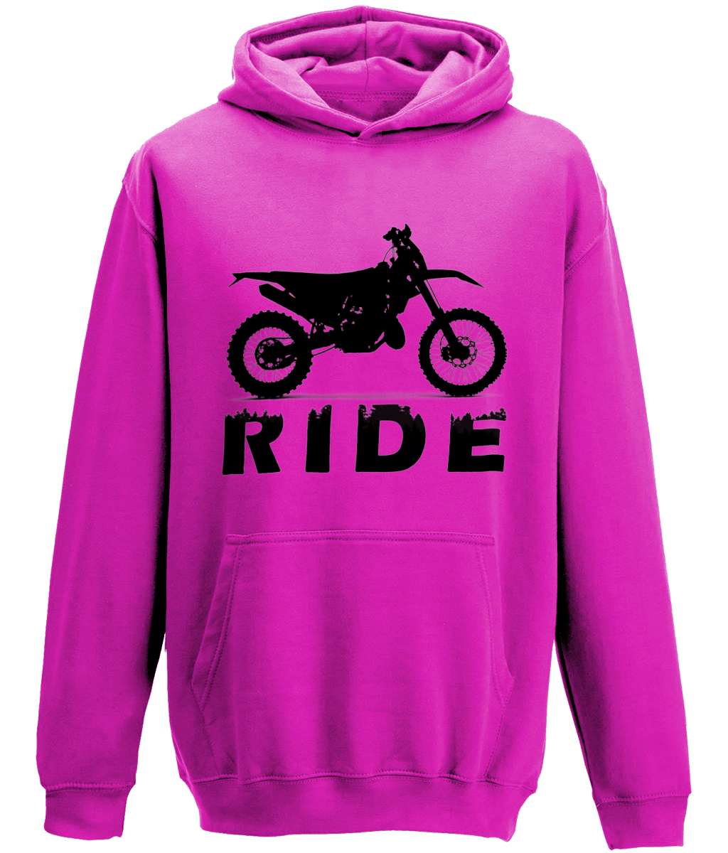 Kids Hoodie - Dirt Bike Ride