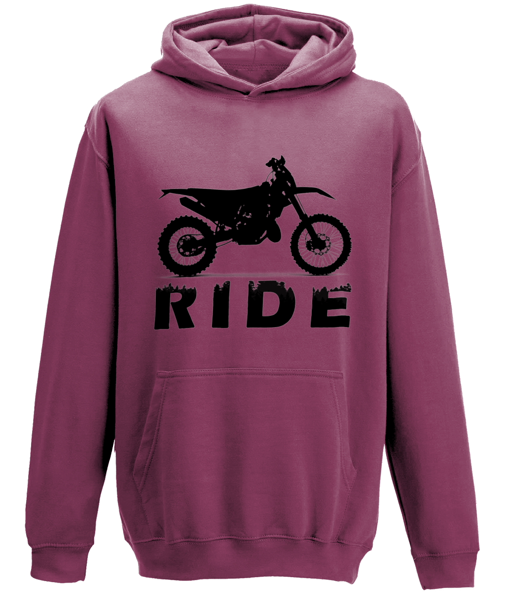 Kids Hoodie - Dirt Bike Ride